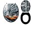 Abattant - Lunette WC Toilette City New York, multicolore