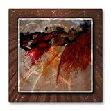 30x30 Pol Ledent abstract water color oil painting metal wall art, modern wall sculpture, metal home decor, contemporary sculpture
