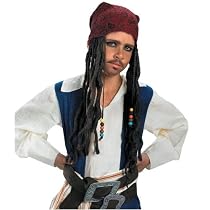 Pirates of the Caribbean - Captain Jack Sparrow Headband With Hair Child