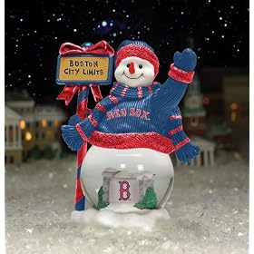 Boston Red Sox MLB City Limits Snowman