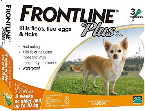 Flea and Tick Control For Dog 0-22 lbs (up to 10 kg) 3 Months (Doses) Flea Control : New and Free Shipping