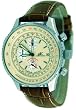 Adee Kaye Men's Leather Strap Chronograph Watch Model AK6230-M5