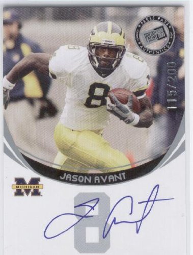 2006 Press Pass Autographs Silver 3 Jason Avant - Philadelphia Eagles (Rookie Parallel - Autographed - Serial #D To 200 - Football Cards)