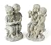 Set of 2 Garden Getaway Boy & Girl Decorative Statues 13"