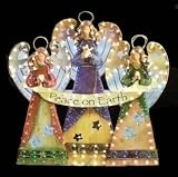 48 Peace On Earth Angel Lighted Christmas Yard Art