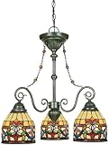 Belle Fleur 3 Light Wrought Iron Chandelier in Vintage Bronze