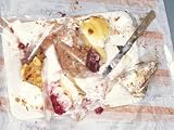 Paper Plate with Half-eaten Cake Cuisine Photographic Poster Print by Jo Kirchherr, 24x18