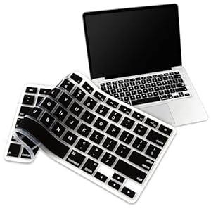 GTMax Aluminum Unibody Apple MacBook / Pro / Air Silicone Keyboard Skin Cover - Black