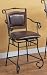 Coaster Dining Chairs and Bar Stools 24 Metal Bar Stool with Upholstered Seat