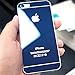 iPhone 5 Colored Screen Protector,New Cool Colorful Glitter Metal Bling Full Cover Tempered Glass Screen Protector for Apple iPhone 5 5S (Full Blue,Front & Back)