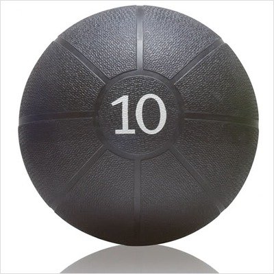 8lb green medicine ball in black mesh carry sack