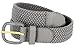 Braided Woven Elastic Stretch Belt With Matching Leather Covered Buckle (S(32