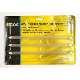 Halogen Heater Replacement Bulbs 3 Pk 400Watts 230V 1.7 Amps