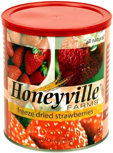 Freeze Dried Strawberries - 6 Ounce Can