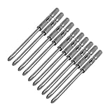 uxcell ドライバービット　メタル製ビット　クロスヘッド　　グレー　10本入