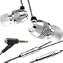 V-MODA Vibe Duo In-Ear Noise-Isolating Metal Headphone with Universal One-Button Mic (Chrome)