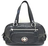 Coach Bonnie Leather Satchel Handbag Soho Purse Tote F 13382 - Black