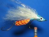NEW FLIES Holographic & Glow in the Dark Tandem Hook Sinking Bass & Pike Lazar Head Fly #67