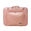 CaseCrown Durable Double Memory Foam Thin Case for Dell Studio 17-inch Notebook (Alligator Pink)