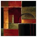 Cinnamon and Ochre II on Canvas by Beverly Palmer- 12x12"