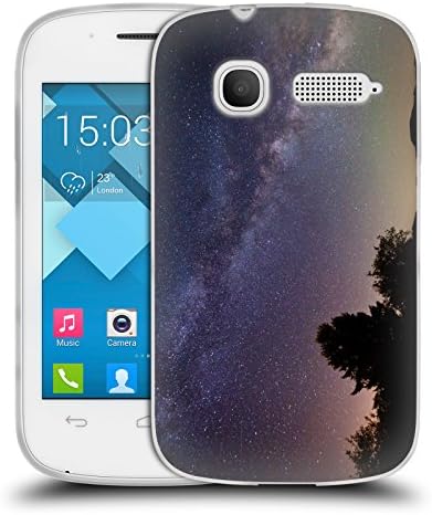 Official Darren White Red Mountain Rainbow Heavens Soft Gel Case for Alcatel Pop C1