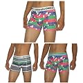 3 PACK:Herren Jack Jones Finest bequeme Passform Boxer Shorts /UnterwscheSlips - Multicolor - Gr��e: S