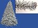 5' Pre-Lit Silver Full Artificial Sparkling Tinsel Christmas Tree- Clear Lights