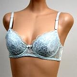 Art-Beau 2 Pack LITE BLUE FLORAL BRA #2358 sz 34A 36A 38A