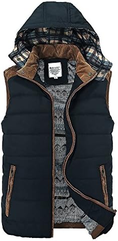 Anitadown Men's Fashion Slim Design Hooded Down Vest