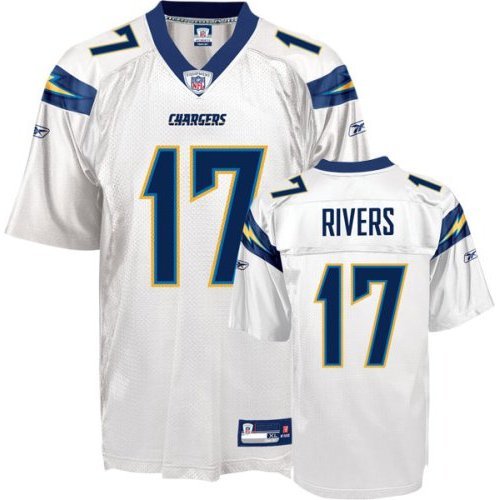 Philip Rivers San Diego Chargers WHITE Equipment - Replica NFL YOUTH Jersey