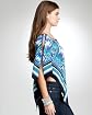 Ikat Silk Scarf Poncho Top Product Image