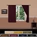 Energy Saving Insulated Basic Solid Blackout Curtain 63"L SET -BURGUNDY