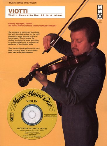 Music Minus One Violin: Viotti Violin Concerto No. 22 in A minor, G97 (Book & 2 CDs)