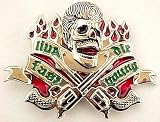 Live Fast - Die Young Rockabilly Punk Belt Buckle