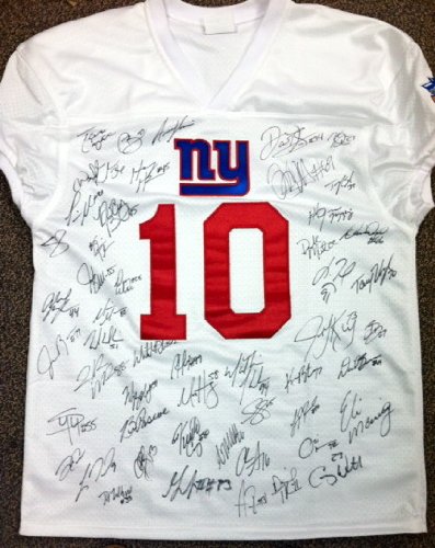 New York Giants 2012 Super Bowl Team Autographed Hand Signed Special Edition Jersey