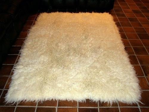 Flokati Extraordinary 4000 Gram Wool Hand Woven 4'x6' Natural White