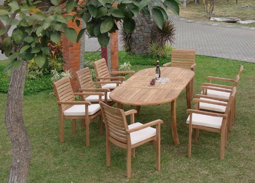 Grade-A Teak Wood Luxurious Dining Set Collections (HR1): 7 Pc - 94