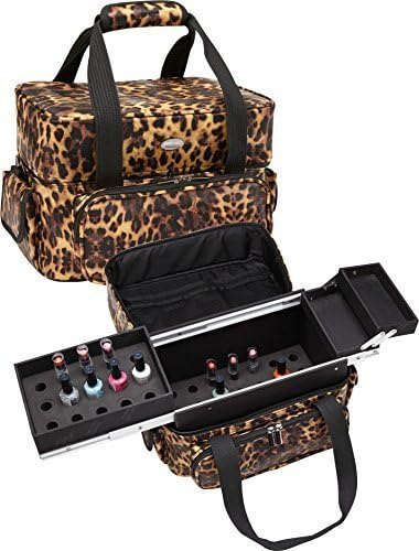 Seya Beauty Soft-Sided Makeup Artist Nail Polish / Lipstick Storage Bag Case (Leopard) by Seya Beauty