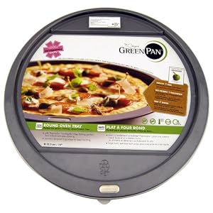GreenPan Dubai Ovenware Pizza Pan, 13-1/2-Inch