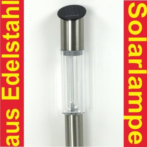 Solar Solarlampe Licht Gartenlicht Edelstahl