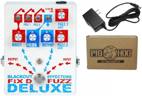 Blackout Effectors Fix'd Fuzz Deluxe Bundle - 1 Item: Pig Hog 9v Power Adapter