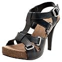 Bronx FANCY - Plateau-Sandalette - schwarz