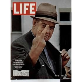 "Courtroom Pictures Of The Klan Murder Trial: Defense Lawyer Matt Murphy's Victory Sign" ..... 1965 LIFE Magazine Cover, A2156 *** THIS IS A COVER ONLY / NOT A MAGAZINE ***