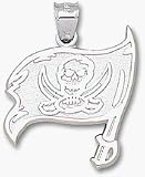 Tampa Bay Buccaneers 1 1/8 Flag Lapel Pin - Sterling Silver Jewelry