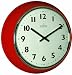 Red Acctim Wall Clock 27054 (acctim, ) Metal Case With Domed