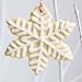 UNKE 5Pcs Snowflake Ice Crystal Cookie Cutter, Stainless Steel Candy Making Molds