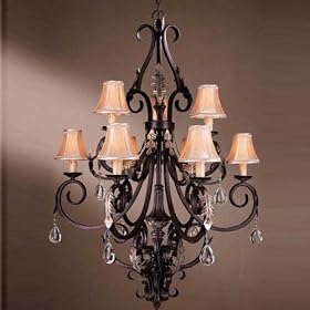 Minka 778-301 Bellasera 9 Light Chandeliers, Castlewood Walnut by Minka