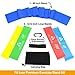 Fit Icon Resistance Exercise Band, Loop Band Set of 5 & Door Anchor for Exercise, Physical Therapy & Stretching