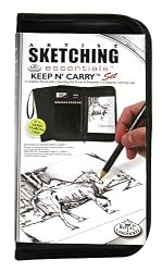Drawing and Sketching Pencil Set In Zippered Carrying Case