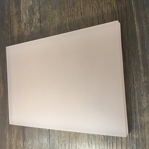 ImpressionU Thick Rubber Carving Block for DIY Rubber Stamp Making and Printing- 4in*6in*0.31in - Customize for Scrapbooking, Postcards, DIY Project (Jelly Pink)